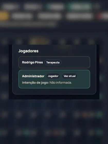 Controle de turnos e rolagens