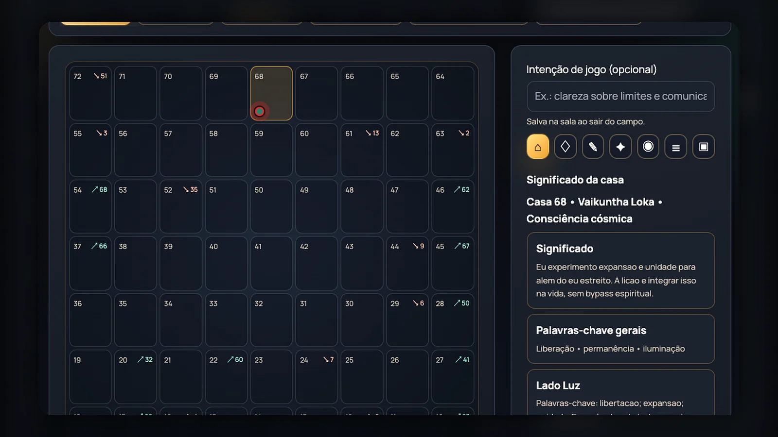 Sala ao vivo (presença real)