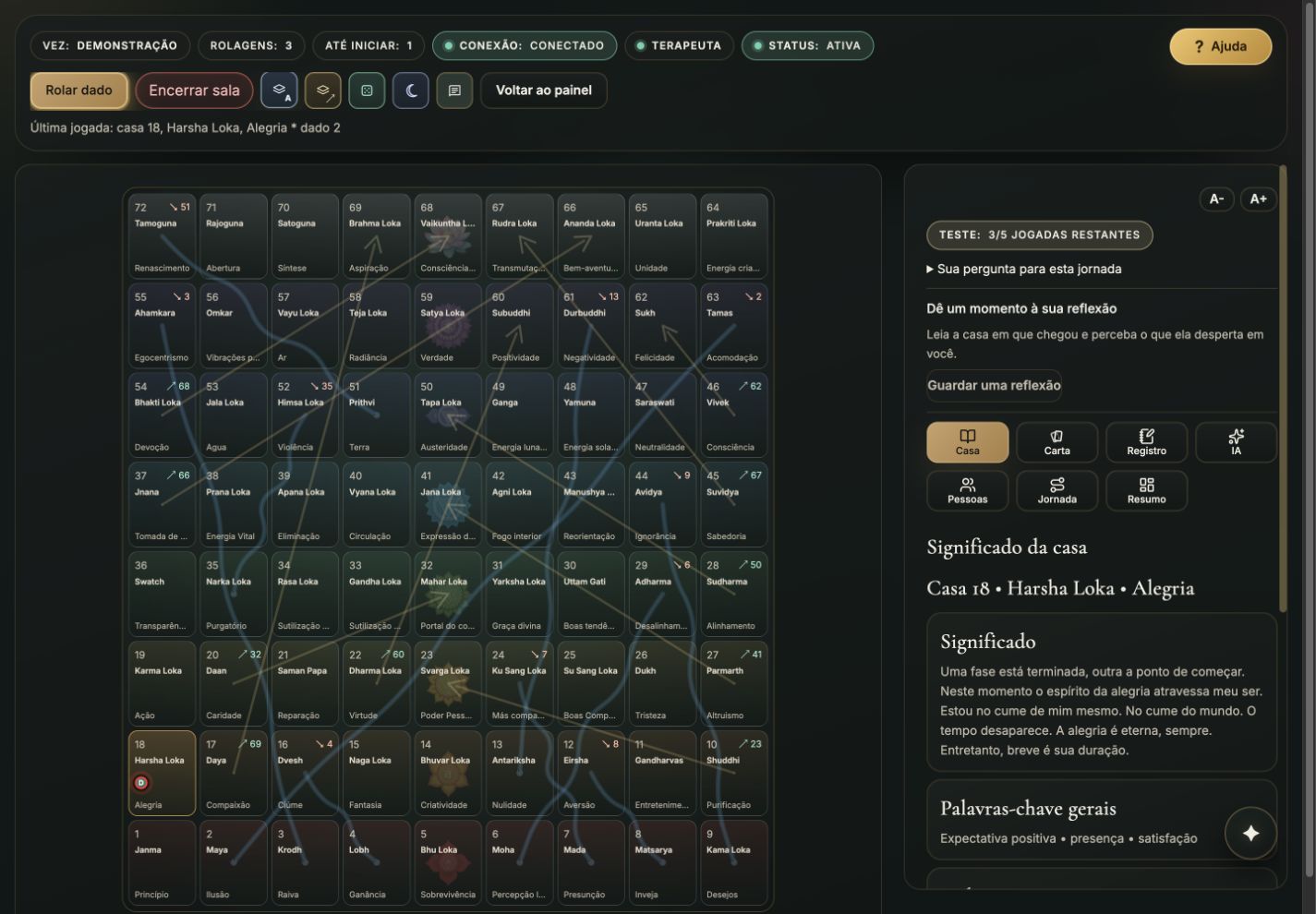 Explore o tabuleiro